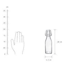 4x Flasche Mit Bügelverschluss 250ml SWING In Transparent 11 4x Flasche Mit Bügelverschluss 250ml SWING In Transparent -Butlers butlers 4x flasche mit bugelverschluss 250ml swing in transparent 3