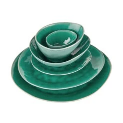 4x Schale 600ml DE LA ROYA In Dunkelgrün 12 4x Schale 600ml DE LA ROYA In Dunkelgrün -Butlers butlers 4x schale 600ml de la roya in dunkelgrun 4