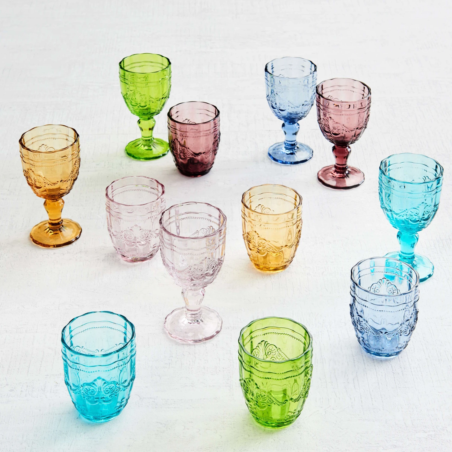 6x Gläser 250ml VICTORIAN In Grau 7 6x Gläser 250ml VICTORIAN In Grau – Bild 5