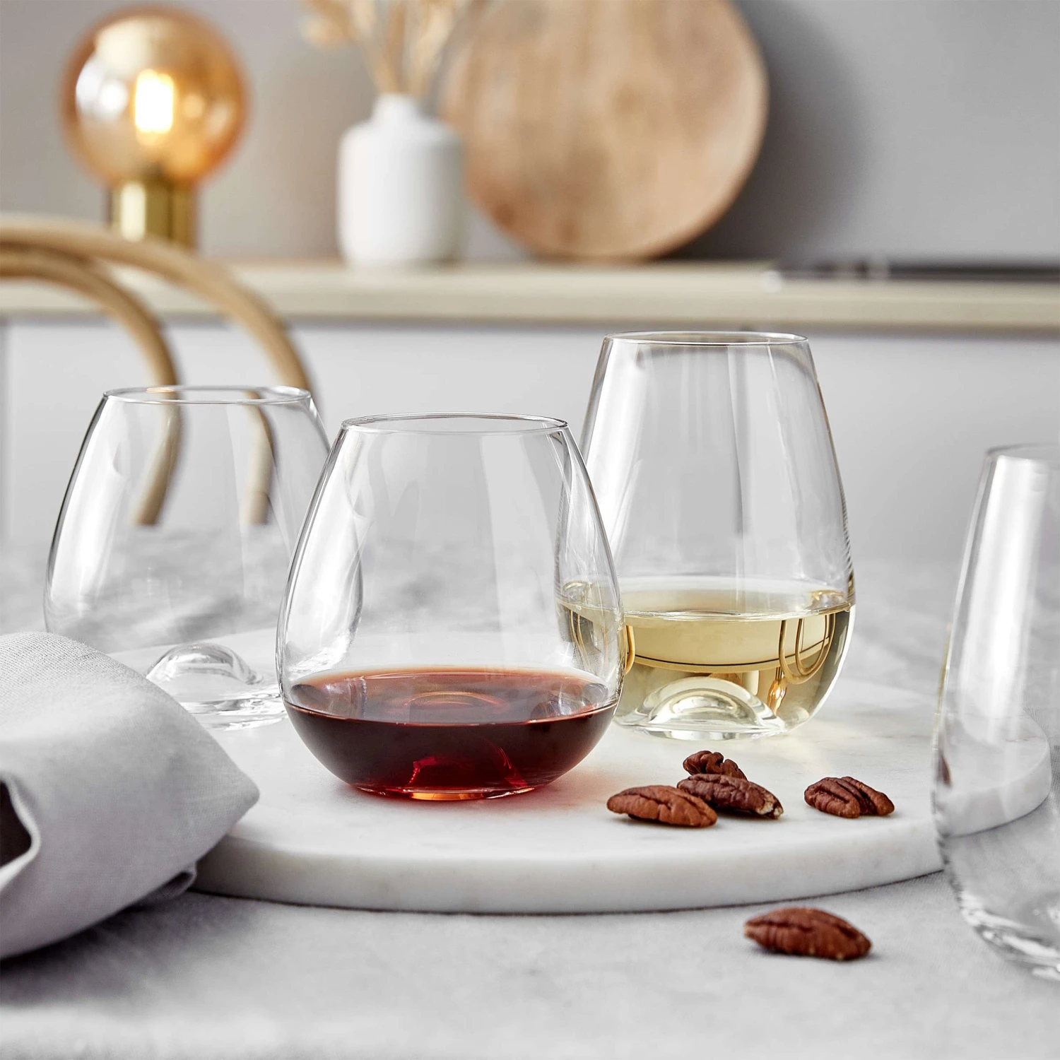 6x Rotweingläser Ohne Stiel 440ml SENZA In Transparent 4 6x Rotweingläser Ohne Stiel 440ml SENZA In Transparent – Bild 2