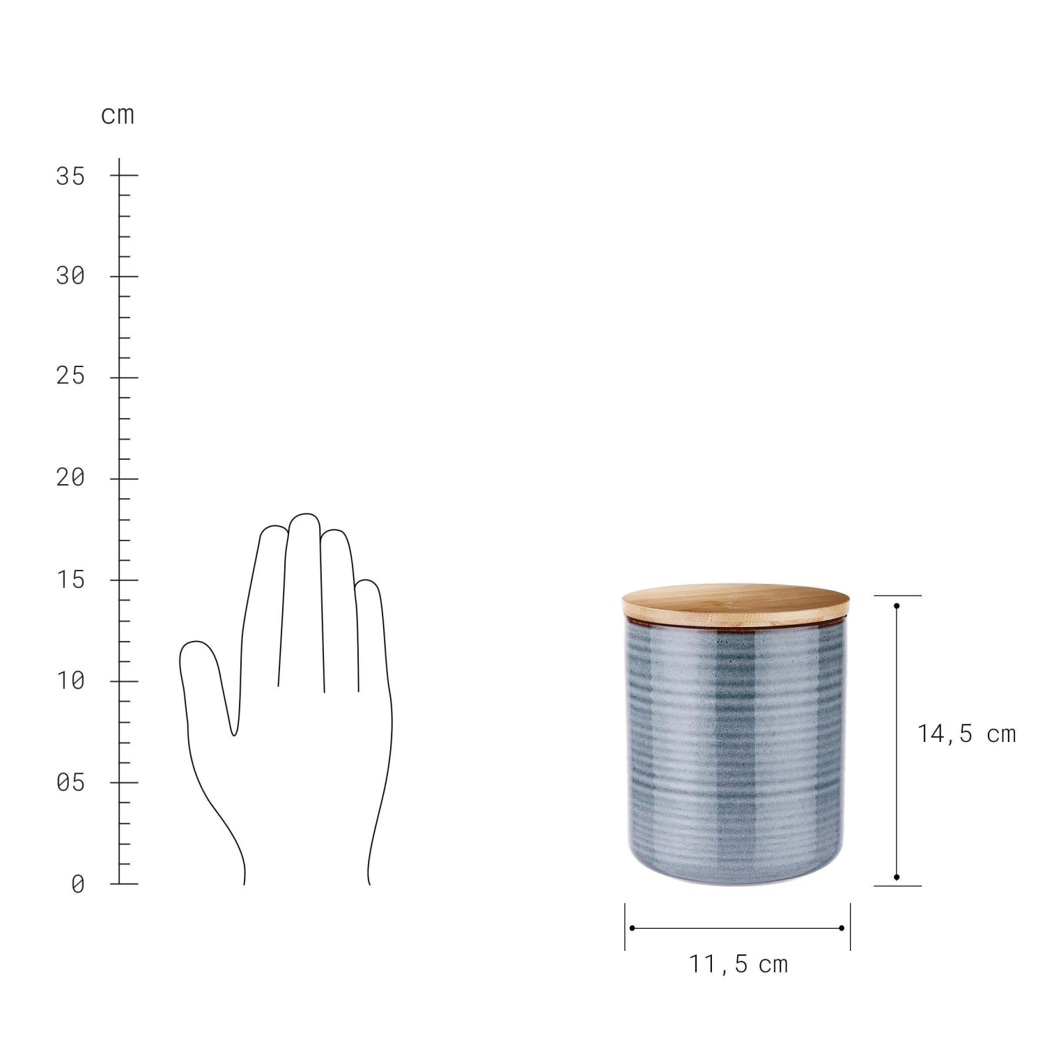 Aufbewahrungsdose 1000ml QUEEN IT In Blau 5 Aufbewahrungsdose 1000ml QUEEN IT In Blau – Bild 3