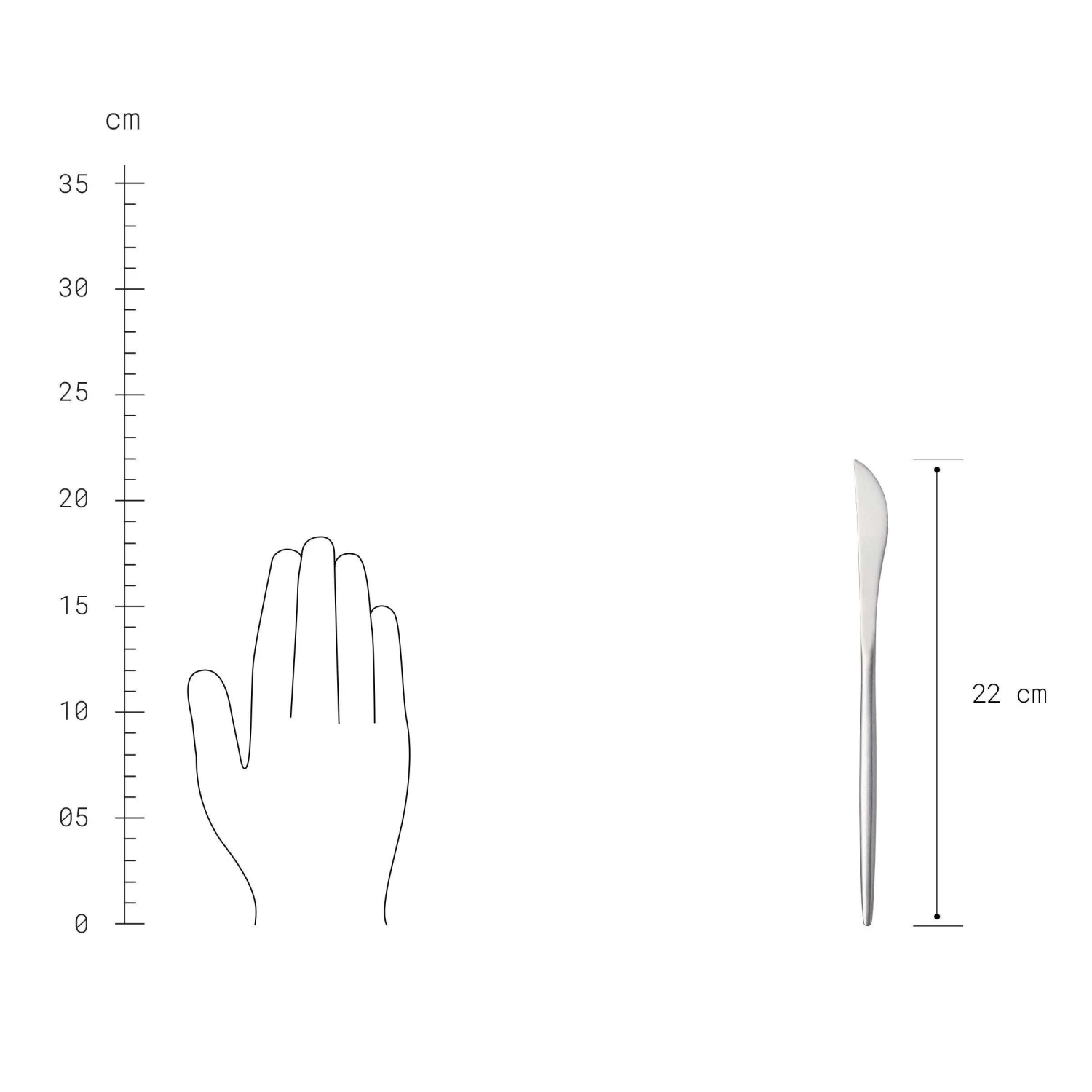 Besteck-Set 4-tlg. Matt STILETTO In Silber 6 Besteck-Set 4-tlg. Matt STILETTO In Silber – Bild 4