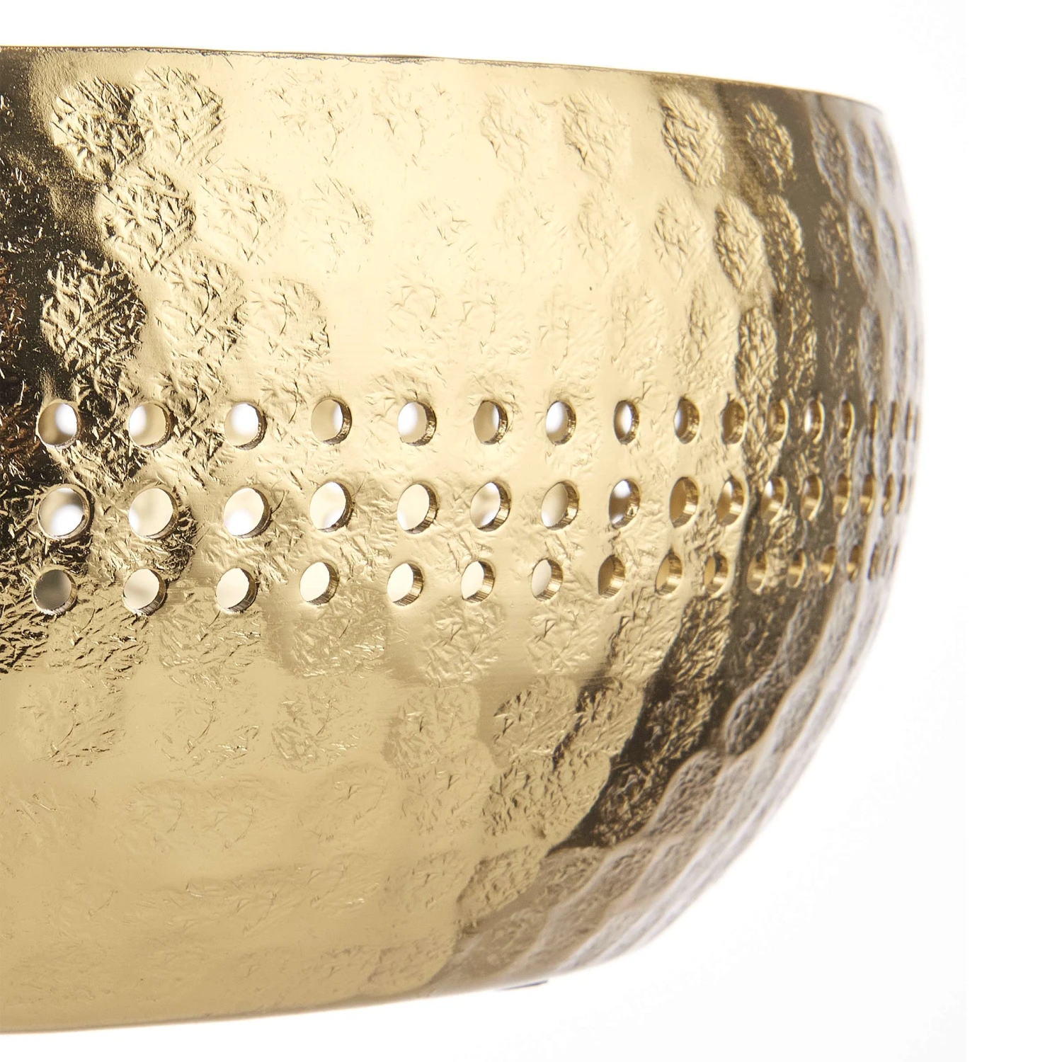 Deko-Schale Mit Lochrand Ø27cm BALI In Gold 7 Deko-Schale Mit Lochrand Ø27cm BALI In Gold – Bild 5