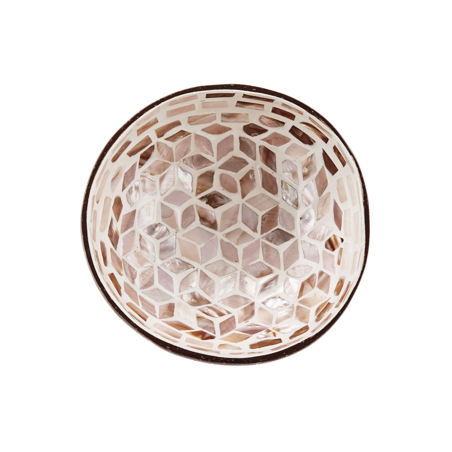 Deko Schale Mosaik Aus Kokosnuss Ø14cm COCONUT In Braun 5 Deko Schale Mosaik Aus Kokosnuss Ø14cm COCONUT In Braun – Bild 3