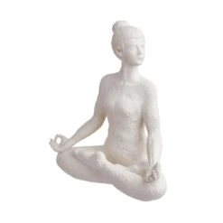 Deko Statue Höhe 24cm LOTUS In Weiß 12 Deko Statue Höhe 24cm LOTUS In Weiß -Butlers butlers deko statue hohe 24cm lotus in weiss 2