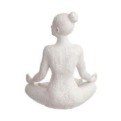 Deko Statue Höhe 24cm LOTUS In Weiß 16 Deko Statue Höhe 24cm LOTUS In Weiß -Butlers butlers deko statue hohe 24cm lotus in weiss 6