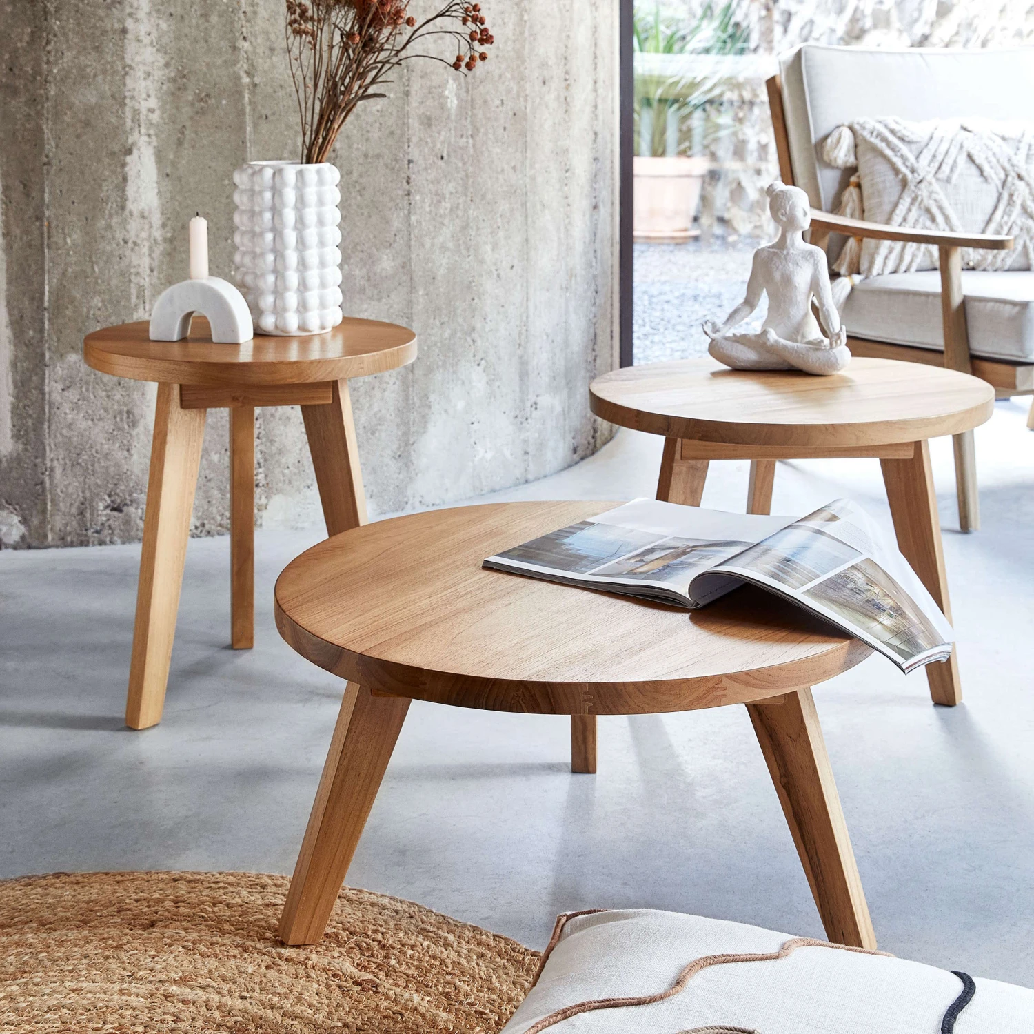 Deko Statue Höhe 24cm LOTUS In Weiß 10 Deko Statue Höhe 24cm LOTUS In Weiß – Bild 8