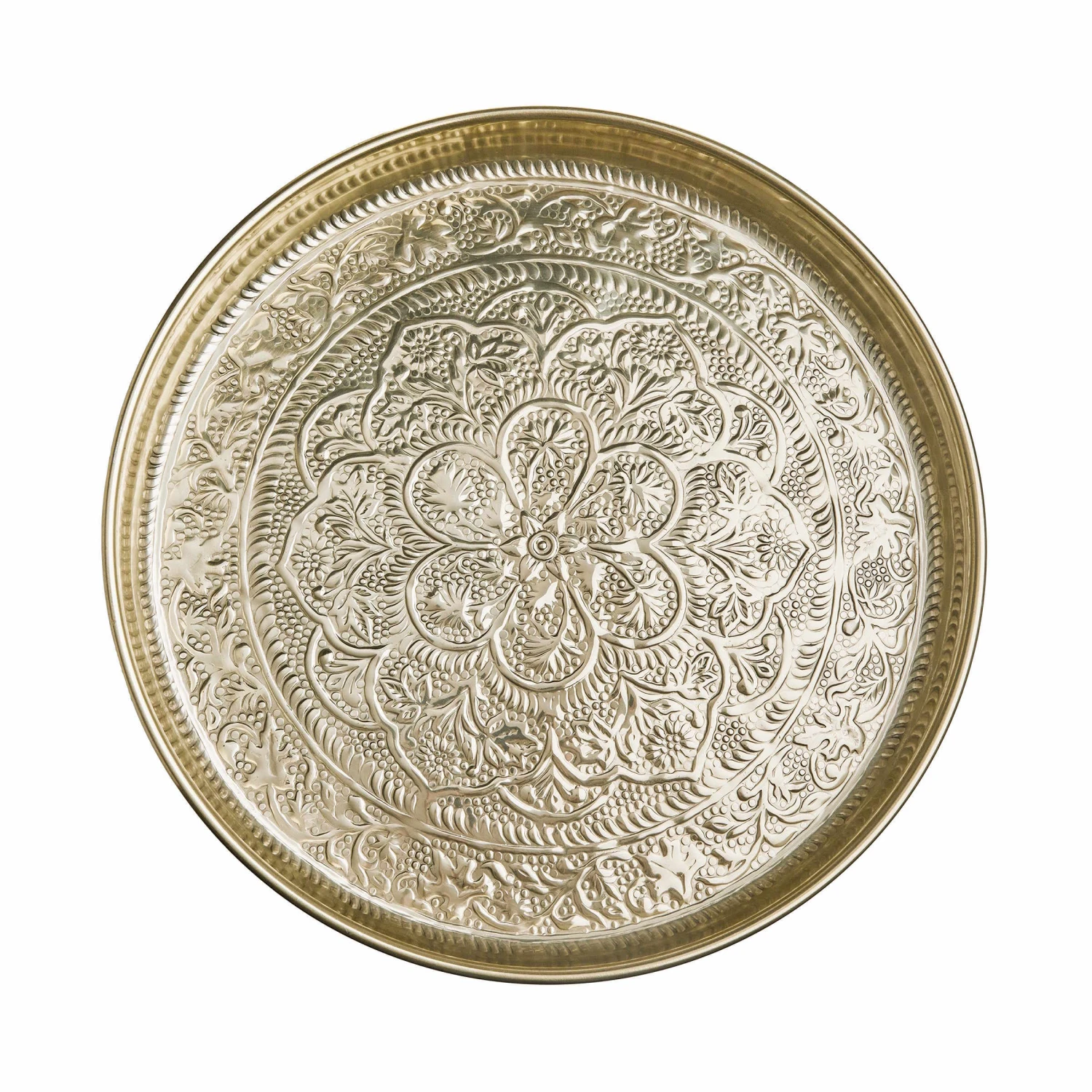 Deko Tablett Ø46cm ORIENTAL LOUNGE In Gold 4 Deko Tablett Ø46cm ORIENTAL LOUNGE In Gold – Bild 2