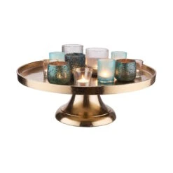 Deko-Teller Mit Fuß Ø50cm BANQUET In Gold 12 Deko-Teller Mit Fuß Ø50cm BANQUET In Gold -Butlers butlers deko teller mit fuss o50cm banquet in gold 5