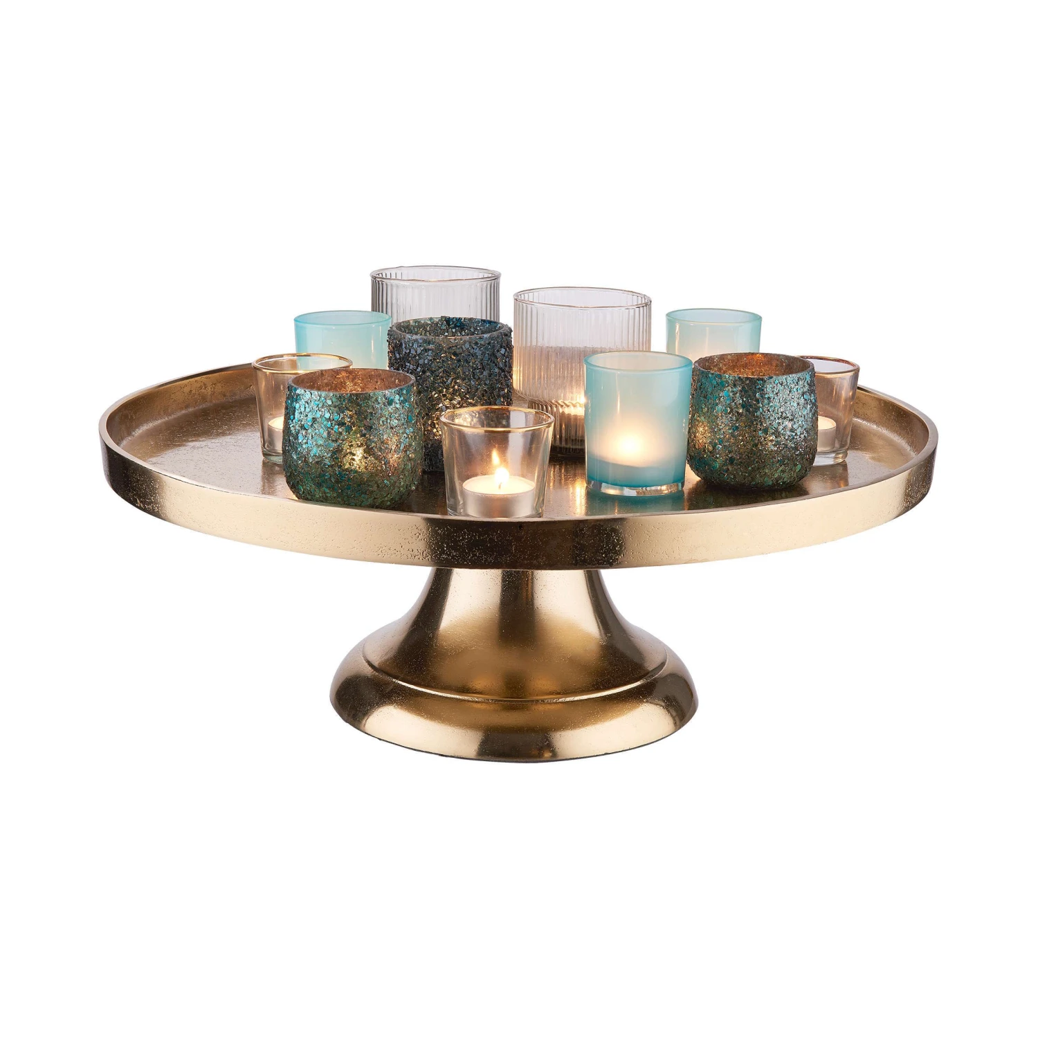 Deko-Teller Mit Fuß Ø50cm BANQUET In Gold 7 Deko-Teller Mit Fuß Ø50cm BANQUET In Gold – Bild 6