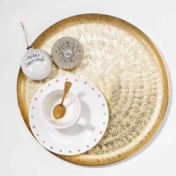 Deko-Teller Ø38cm GOLDEN STAR In Gold 8 Deko-Teller Ø38cm GOLDEN STAR In Gold -Butlers butlers deko teller o38cm golden star in gold 2