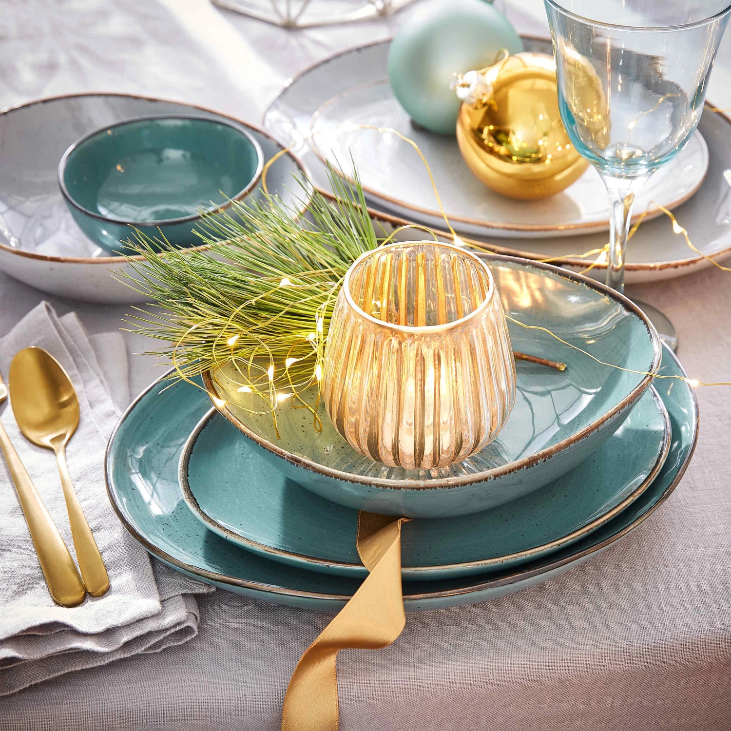 Geschirr-Set 16-tlg. FINCA In Blau 4 Geschirr-Set 16-tlg. FINCA In Blau – Bild 2