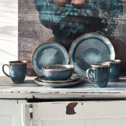 Bestseller -Butlers butlers geschirr set 16 tlg hilda in dunkelblau 1