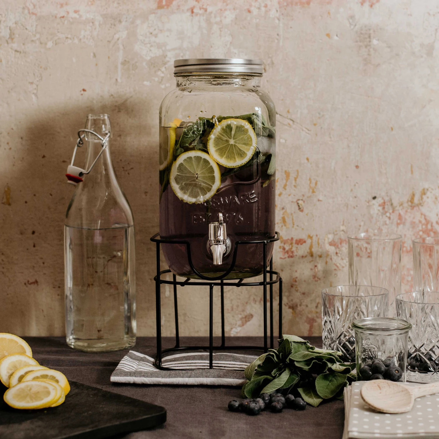 Getränkespender 2-teilig REFRESH In Transparent 4 Getränkespender 2-teilig REFRESH In Transparent – Bild 2