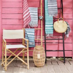 Hamamtuch L 170 X B 90cm SURFSIDE In Blau 13 Hamamtuch L 170 X B 90cm SURFSIDE In Blau -Butlers butlers hamamtuch l 170 x b 90cm surfside in blau 5