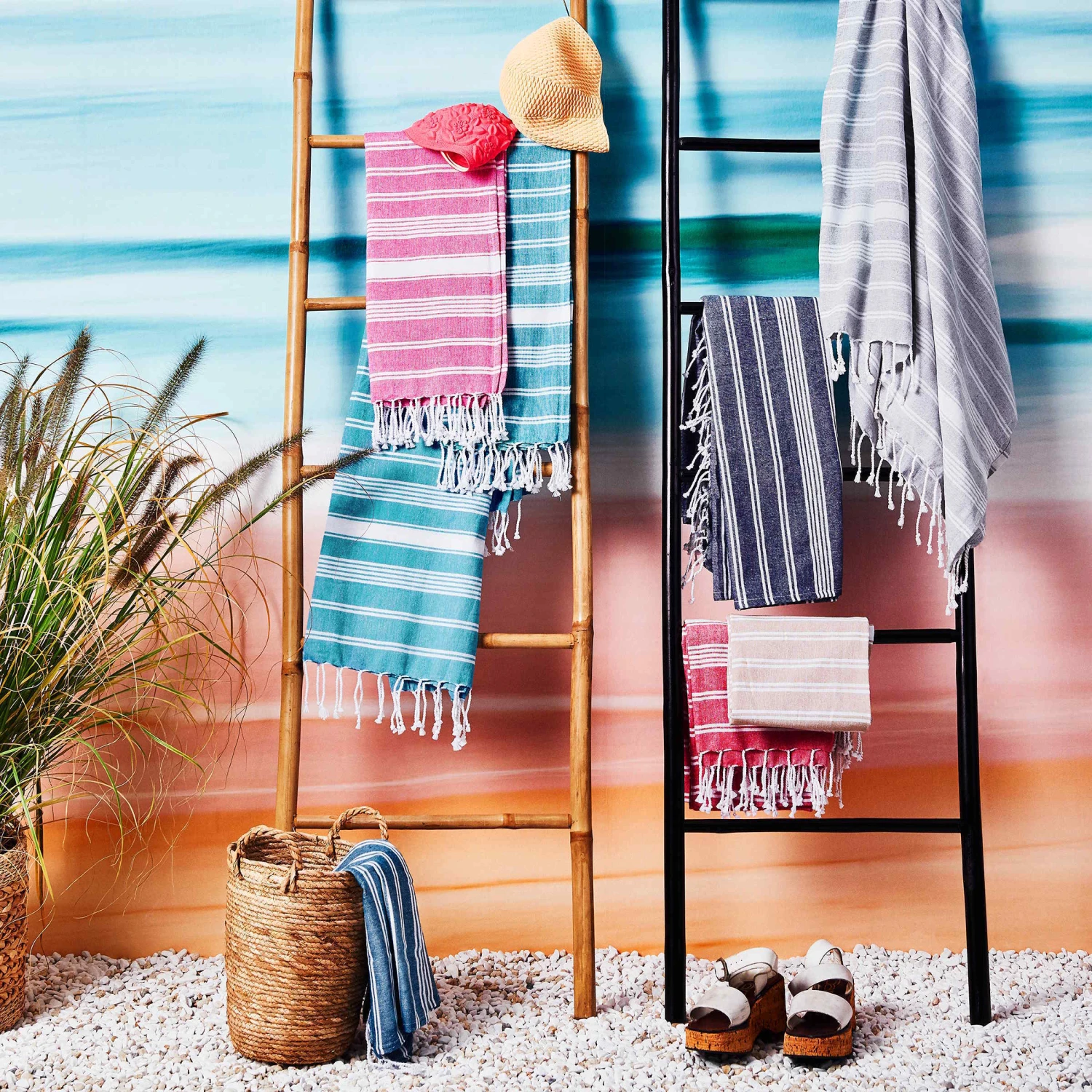 Hamamtuch L 170 X B 90cm SURFSIDE In Türkis 7 Hamamtuch L 170 X B 90cm SURFSIDE In Türkis – Bild 5