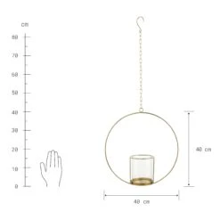 Hängedeko-Ring Mit Glaseinsatz Ø40cm LUNA In Gold 10 Hängedeko-Ring Mit Glaseinsatz Ø40cm LUNA In Gold -Butlers butlers hangedeko ring mit glaseinsatz o40cm luna in gold 3