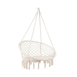 Hängesessel Mit Fransen Ø100cm PARADISE NOW In Creme