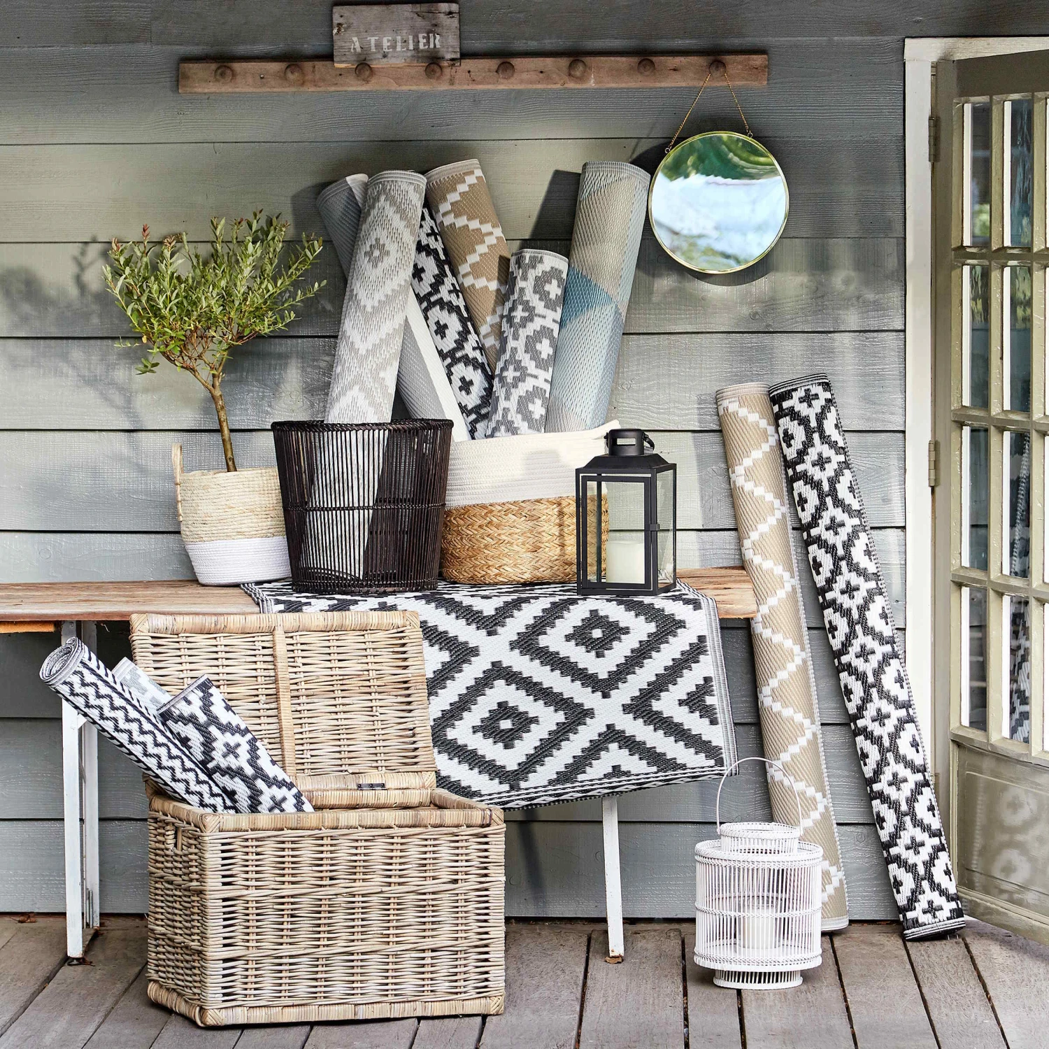 In- & Outdoor-Läufer Mosaik L 140 X B 70cm COLOUR CLASH In Grau 9 In- & Outdoor-Läufer Mosaik L 140 X B 70cm COLOUR CLASH In Grau – Bild 7