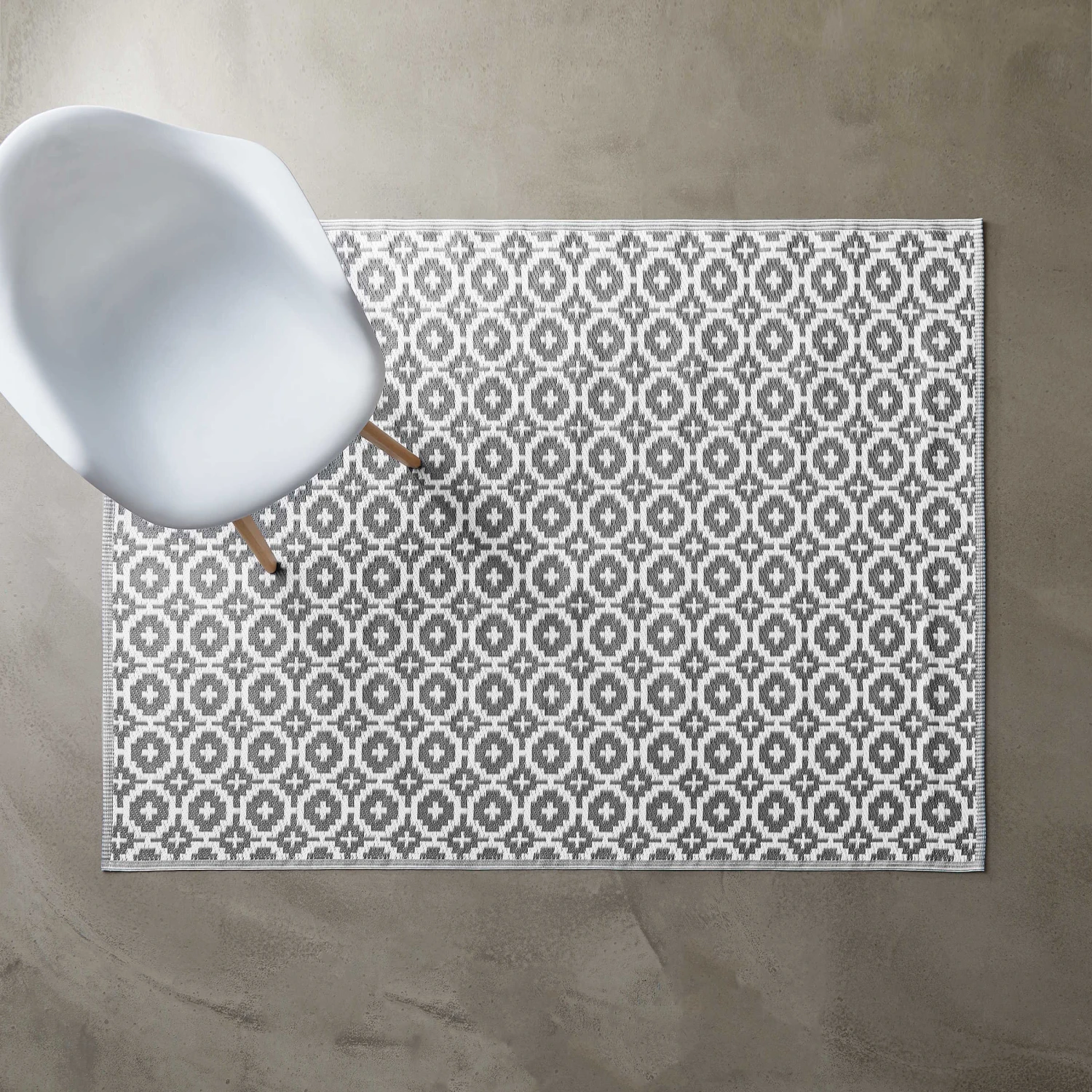 In- & Outdoor-Teppich Mosaik L 200 X B 150cm COLOUR CLASH In Taupe 5 In- & Outdoor-Teppich Mosaik L 200 X B 150cm COLOUR CLASH In Taupe – Bild 3