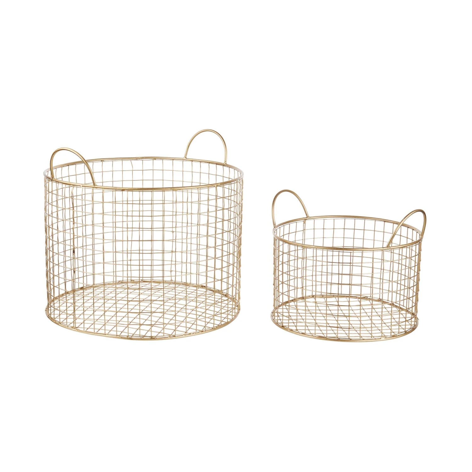 Korb Rund Ø22cm HOOP In Gold 4 Korb Rund Ø22cm HOOP In Gold – Bild 2