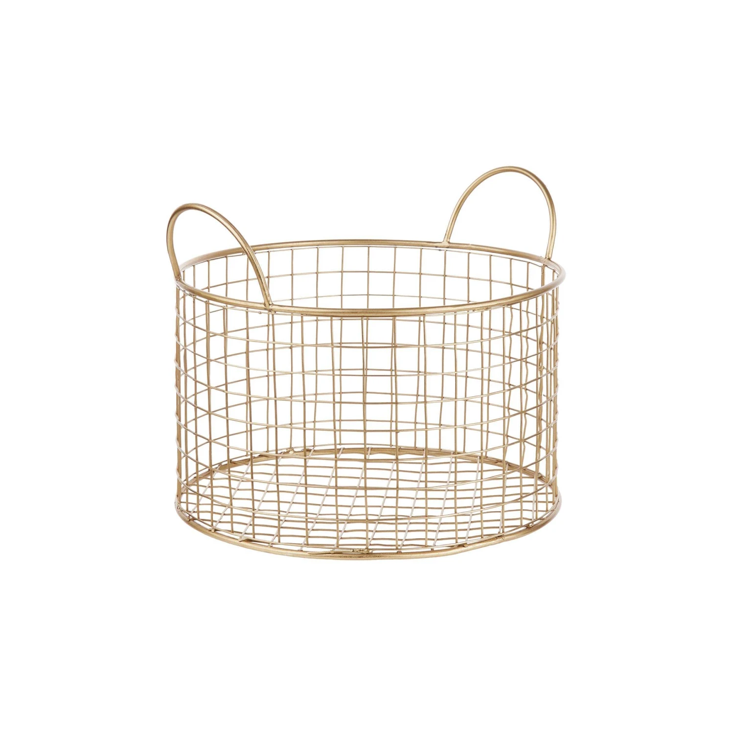 Korb Rund Ø22cm HOOP In Gold 3 Korb Rund Ø22cm HOOP In Gold