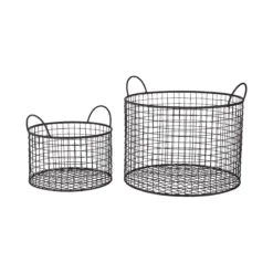 Korb Rund Ø22cm HOOP In Schwarz 9 Korb Rund Ø22cm HOOP In Schwarz -Butlers butlers korb rund o22cm hoop in schwarz 3