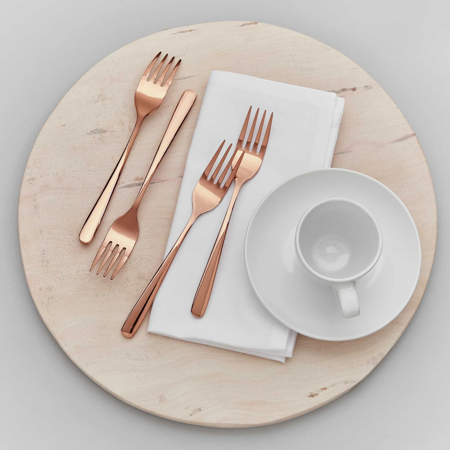 Kuchengabeln 4er-Set QUEENS In Roségold 4 Kuchengabeln 4er-Set QUEENS In Roségold – Bild 2