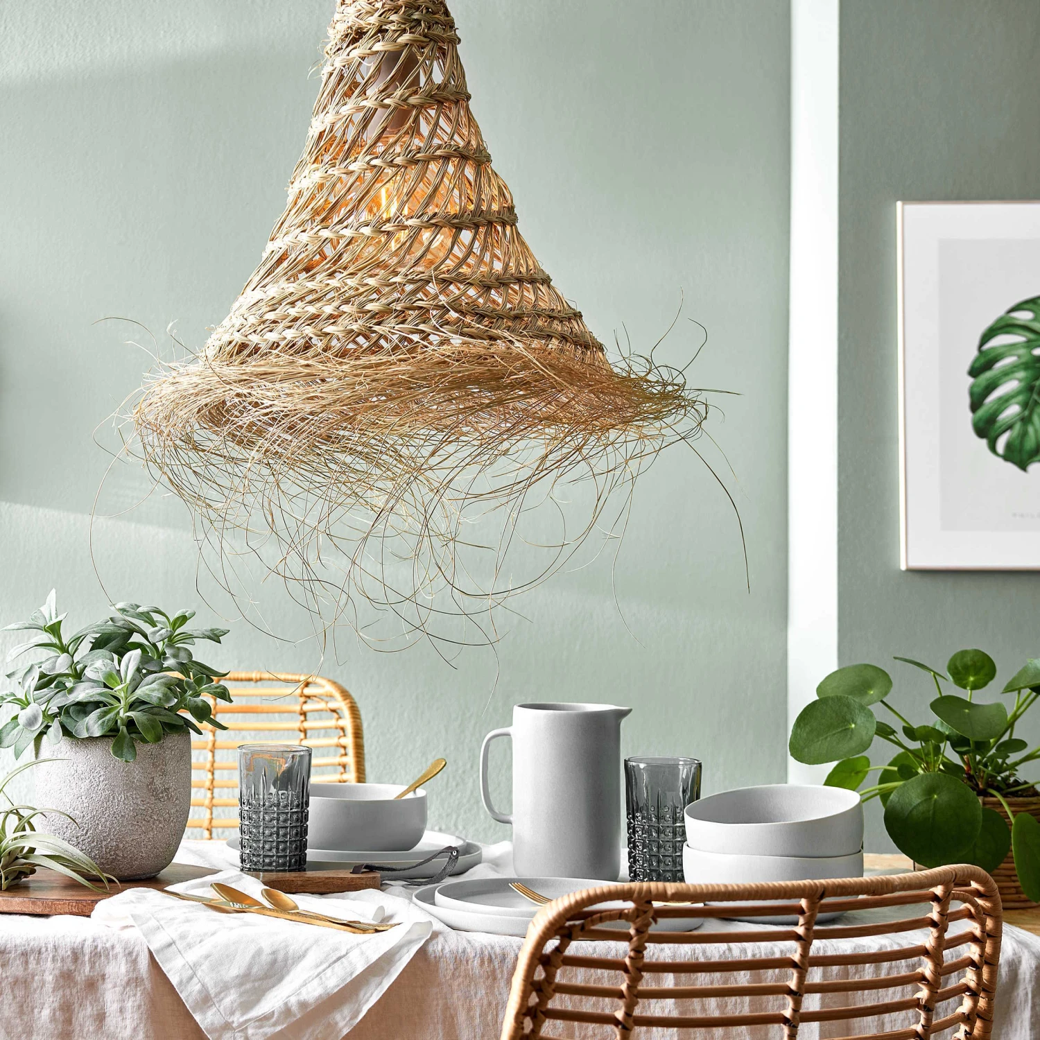 Lampenschirm Höhe 50cm BOMAS In Natur 10 Lampenschirm Höhe 50cm BOMAS In Natur – Bild 8