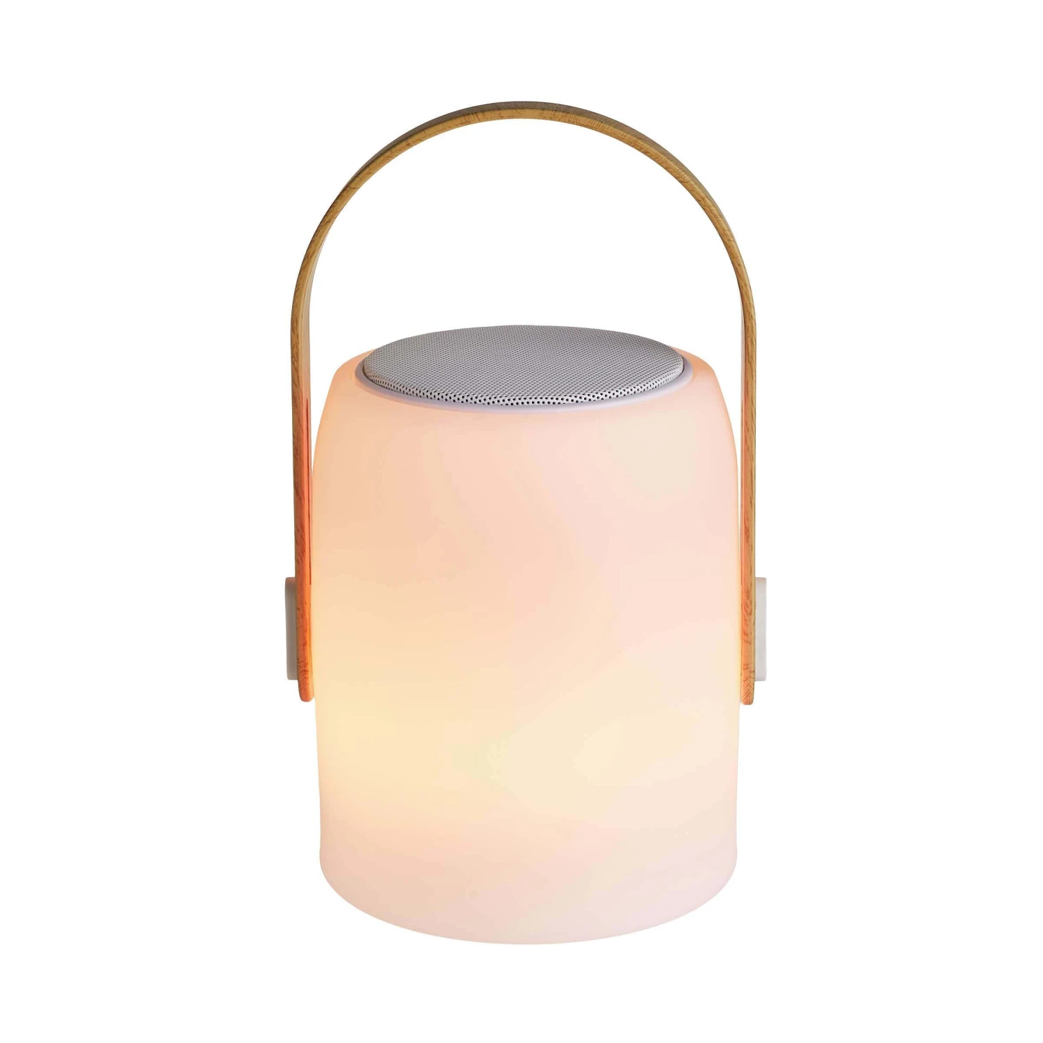 LED Leuchte Mit Bluetooth® Und Farbwechsel SOUND LOUNGE In Weiß-Hellbraun 10 LED Leuchte Mit Bluetooth® Und Farbwechsel SOUND LOUNGE In Weiß-Hellbraun – Bild 8