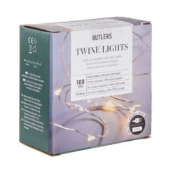 LED Lichterkette 100 Lichter Mit USB-Batteriefach TWINE LIGHTS In Silber 14 LED Lichterkette 100 Lichter Mit USB-Batteriefach TWINE LIGHTS In Silber -Butlers butlers led lichterkette 100 lichter mit usb batteriefach twine lights in silber 2