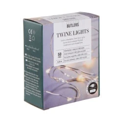 LED Lichterkette 50 Lichter Mit USB-Batteriefach TWINE LIGHTS In Transparent 13 LED Lichterkette 50 Lichter Mit USB-Batteriefach TWINE LIGHTS In Transparent -Butlers butlers led lichterkette 50 lichter mit usb batteriefach twine lights in transparent 2