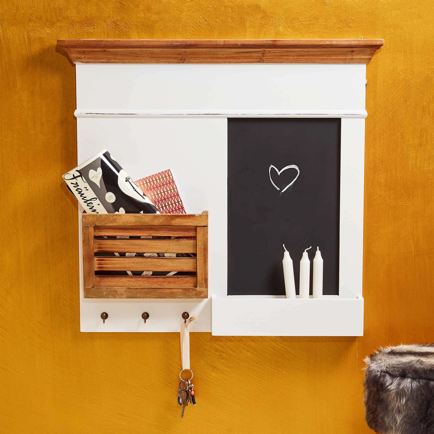 Memoboard CAMPAGNE In Weiß 6 Memoboard CAMPAGNE In Weiß – Bild 4