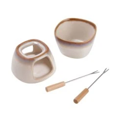 Mini-Fondue Mit 2 Gabeln AU CHOCOLAT In Beige 12 Mini-Fondue Mit 2 Gabeln AU CHOCOLAT In Beige -Butlers butlers mini fondue mit 2 gabeln au chocolat in beige 4