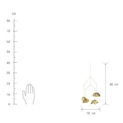 Mobile Höhe 40cm OVER THE RAINBOW In Gold 7 Mobile Höhe 40cm OVER THE RAINBOW In Gold -Butlers butlers mobile hohe 40cm over the rainbow in gold 2