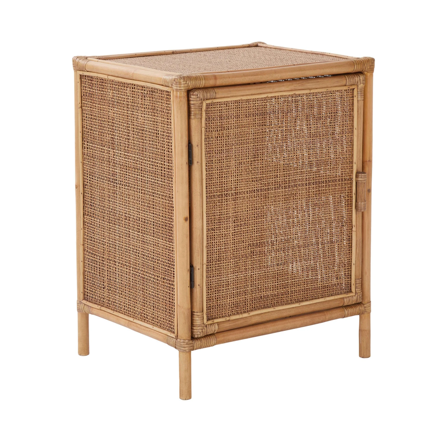 Nachttisch-Schränkchen Handgefertigt Aus Rattan BOHO LOUNGE In Natur 3 Nachttisch-Schränkchen Handgefertigt Aus Rattan BOHO LOUNGE In Natur