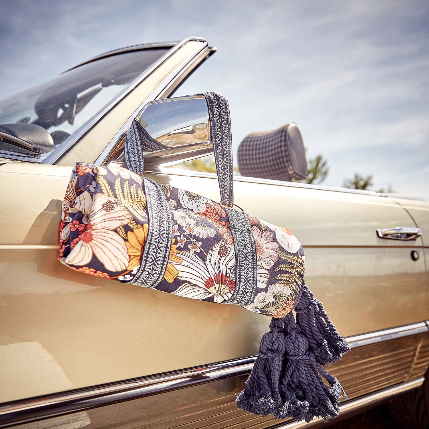 Picknickdecke L 175 X B 154cm BETWEEN FLOWERS In Dunkelblau 10 Picknickdecke L 175 X B 154cm BETWEEN FLOWERS In Dunkelblau – Bild 8