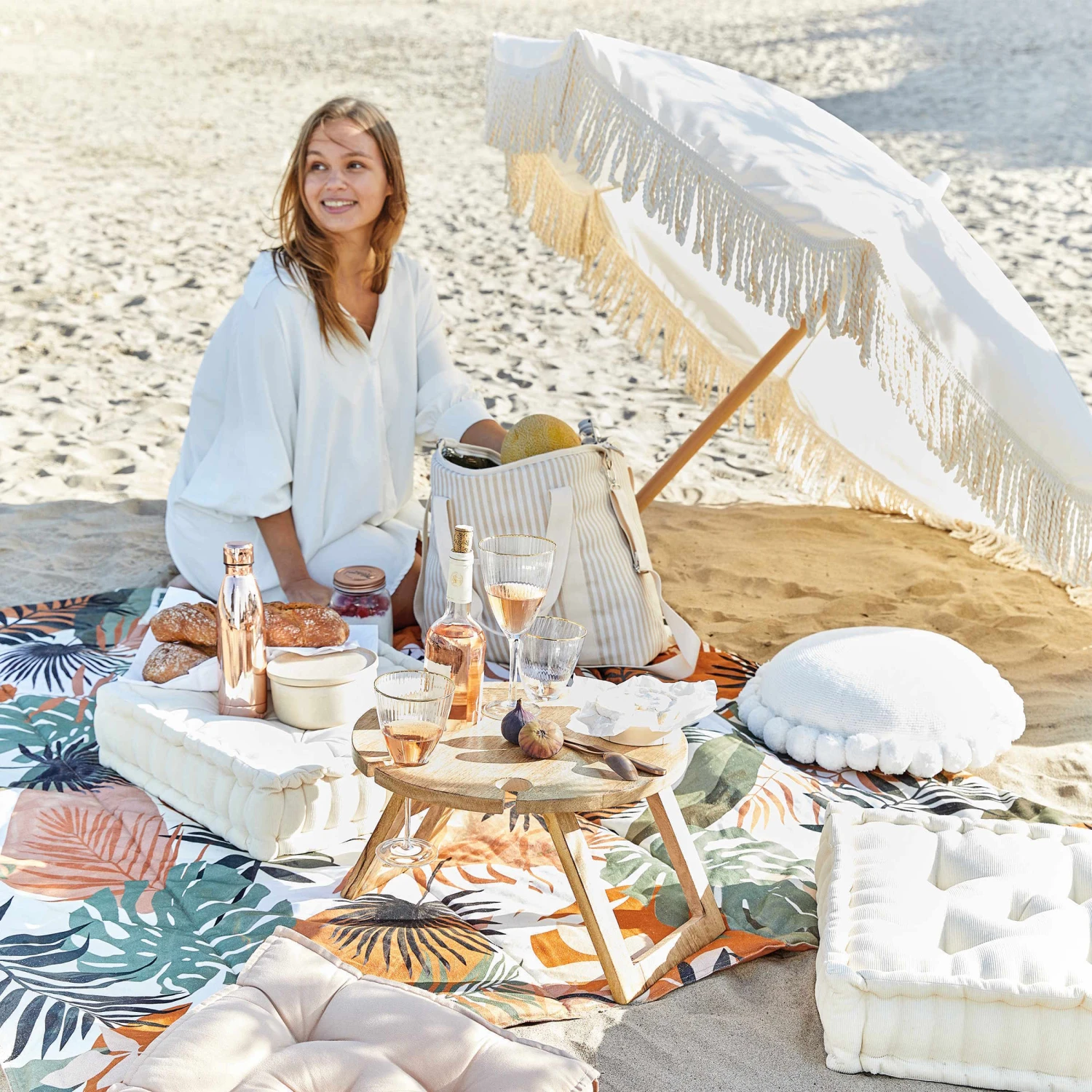 Picknickdecke L 175 X B 154cm PAREA In Bunt 4 Picknickdecke L 175 X B 154cm PAREA In Bunt – Bild 2