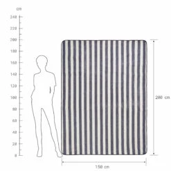 Picknickdecke Streifen L 150 X B 200cm WANDERLUST In Creme-Blau 9 Picknickdecke Streifen L 150 X B 200cm WANDERLUST In Creme-Blau -Butlers butlers picknickdecke streifen l 150 x b 200cm wanderlust in creme blau 3