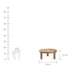 Podest Ø34cm MESA In Braun 10 Podest Ø34cm MESA In Braun -Butlers butlers podest o34cm mesa in braun 2