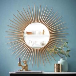 Spiegel Sonnenförmig Ø76cm DEL SOL In Gold -Butlers butlers spiegel sonnenformig o76cm del sol in gold 1