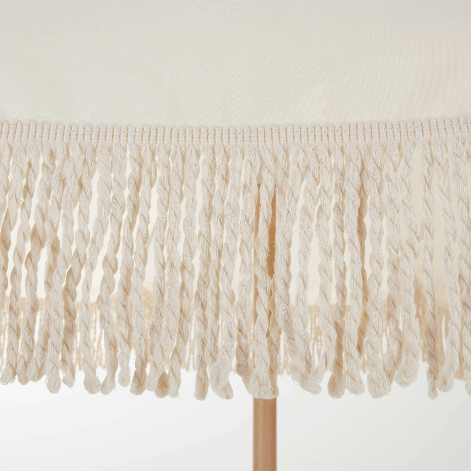 Strandschirm Mit Fransen Ø180cm BOHO LOUNGE In Creme 10 Strandschirm Mit Fransen Ø180cm BOHO LOUNGE In Creme – Bild 8