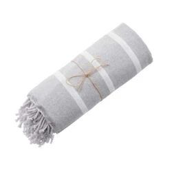 Strandtuch L 200 X B 180cm SURFSIDE In Hellgrau 13 Strandtuch L 200 X B 180cm SURFSIDE In Hellgrau -Butlers butlers strandtuch l 200 x b 180cm surfside in hellgrau 5