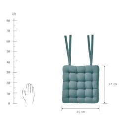 Stuhlkissen Mit Bändchen L 35 X B 37cm SOLID In Türkis 9 Stuhlkissen Mit Bändchen L 35 X B 37cm SOLID In Türkis -Butlers butlers stuhlkissen mit bandchen l 35 x b 37cm solid in turkis 3