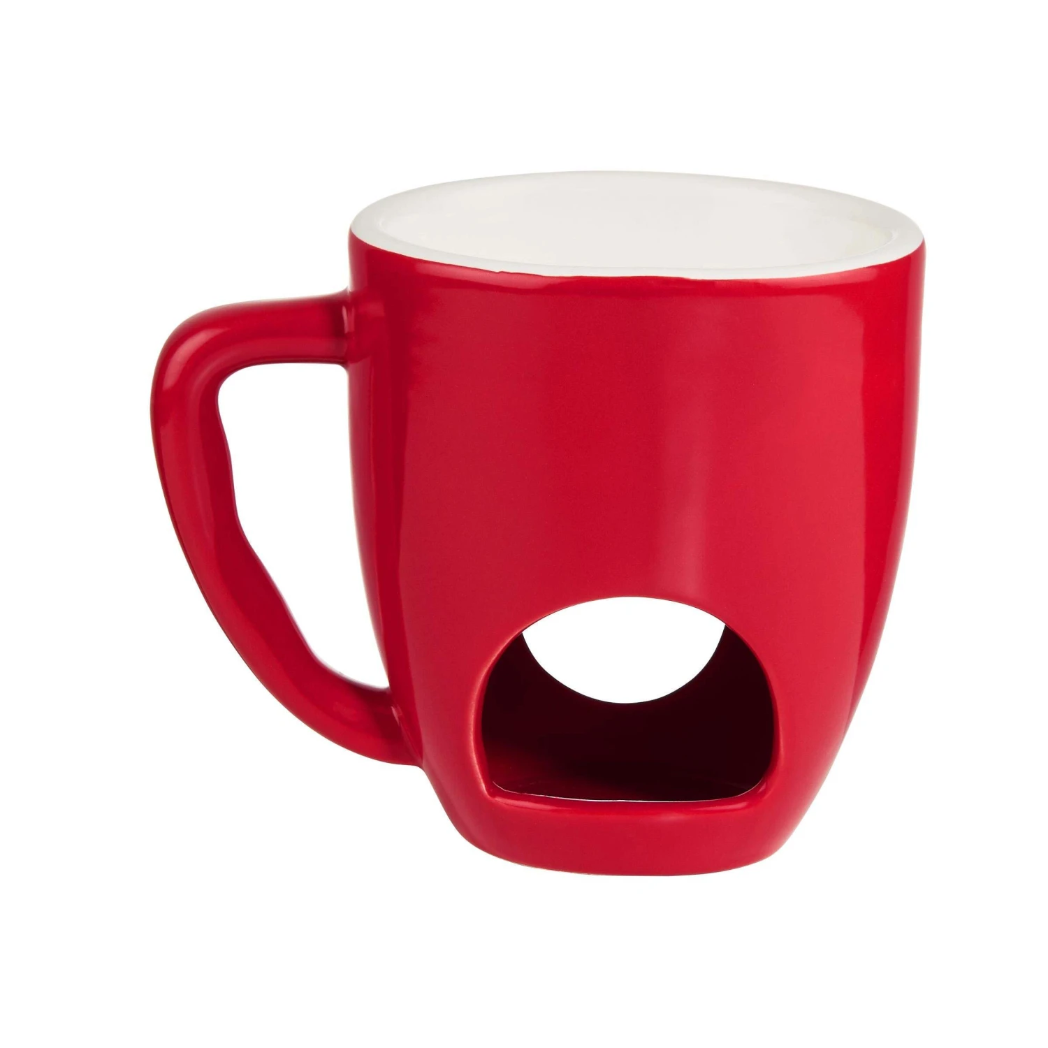 Tasse Mit 2 Gabeln CHOCOLATE FONDUE In Rot 7 Tasse Mit 2 Gabeln CHOCOLATE FONDUE In Rot – Bild 5