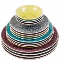 Teller Ø25cm SUMATRA In Hellgrün 12 Teller Ø25cm SUMATRA In Hellgrün -Butlers butlers teller o25cm sumatra in hellgrun 3